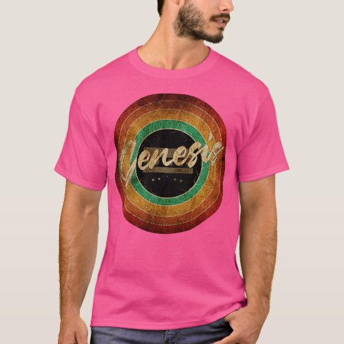 Genesis Vintage Circle Art T_Shirt