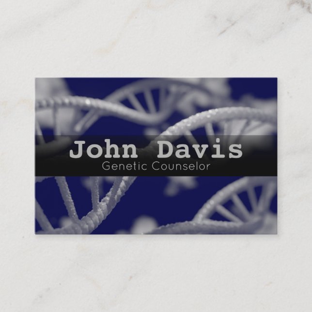 Genetic Counselor business card (Front)