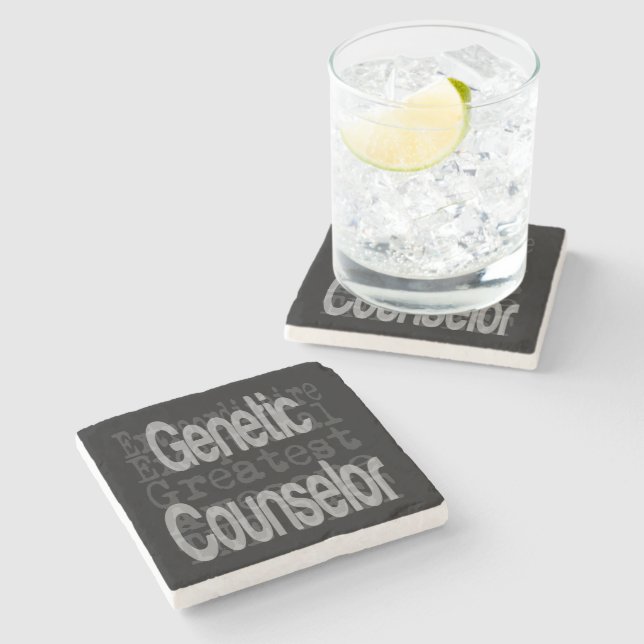 Genetic Counselor Extraordinaire Stone Coaster (Side)