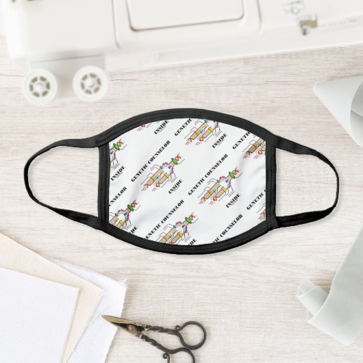 Genetic Counselor Inside DNA Replication Face Mask (Insitu)