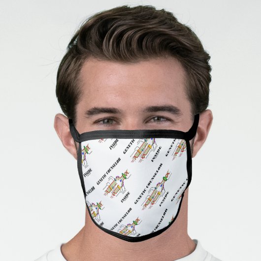 Genetic Counselor Inside DNA Replication Face Mask (Worn Him)