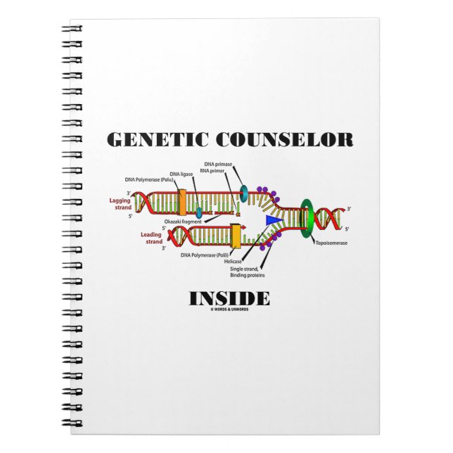 Genetic Counselor Inside (DNA Replication) Notebook (Front)