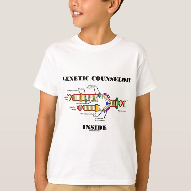 Genetic Counselor Inside (DNA Replication) T-Shirt (Front)