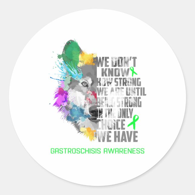 Genetic Disorders Awareness Ribbon Support Gifts Classic Round Sticker (Front)