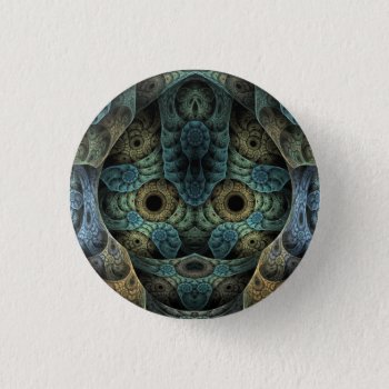 Genetic Memory Psychedelic Face Pinback Button by skellorg at Zazzle