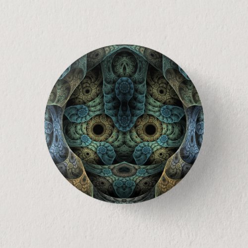 Genetic Memory Psychedelic Face Pinback Button