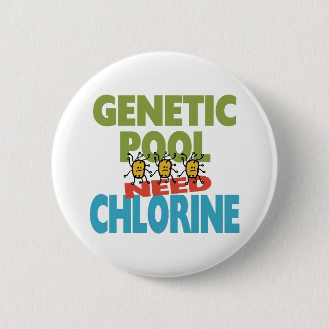GENETIC POOL PINBACK BUTTON (Front)
