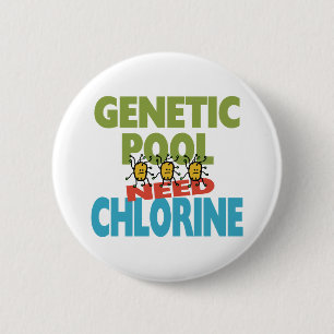 GENETIC POOL PINBACK BUTTON