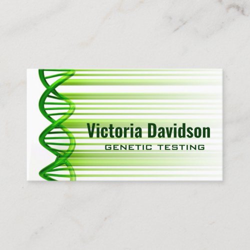 Genetic testing or centre business card