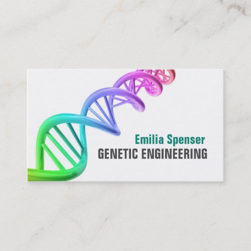 Genetic Testing _ Gene Research Bold Text Business Card