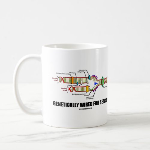 Genetically Wired For Search DNA Replication Humor Coffee Mug