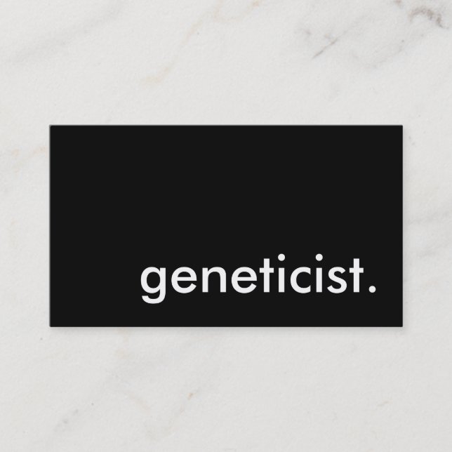 geneticist. business card (Front)