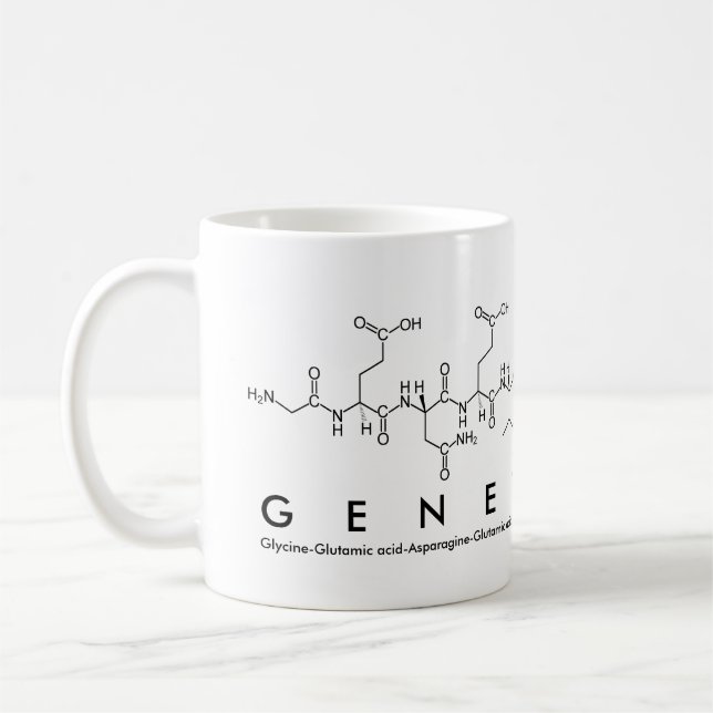 Geneticist peptide name mug (Left)