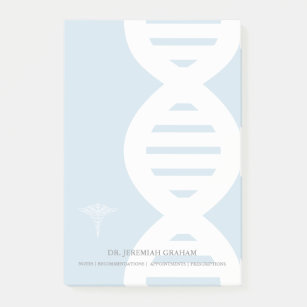 Geneticists DNA Strand Personalized Name Post-it Notes