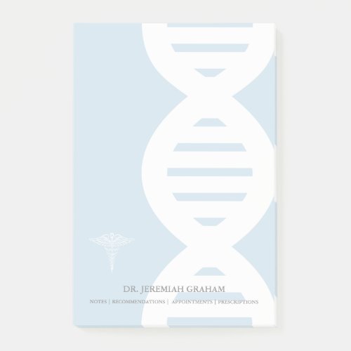 Geneticists DNA Strand Personalized Name Post_it Notes