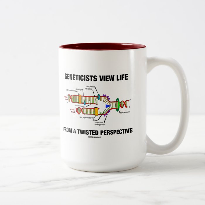 Geneticists View Life A Twisted Perspective Mug