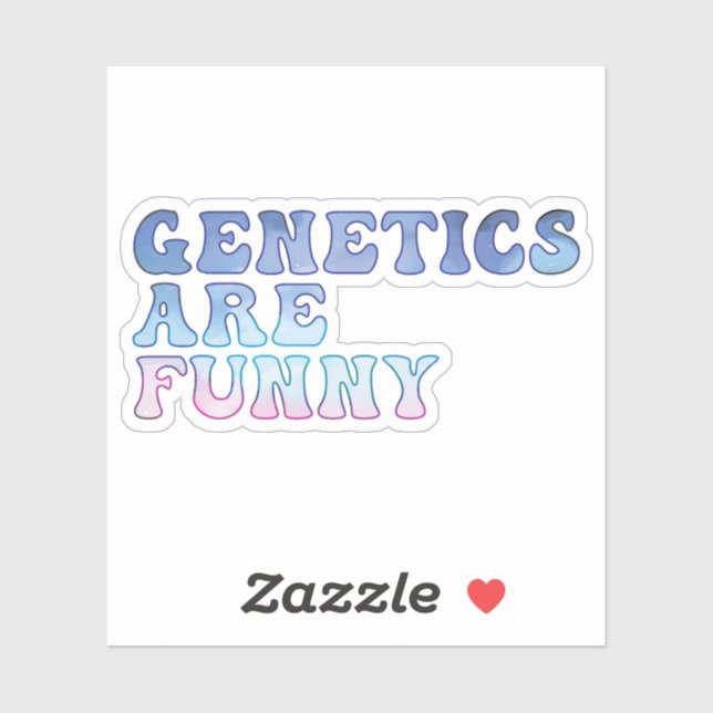 Genetics are funny sticker (Sheet)