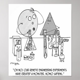 Genetics Cartoon 0313 Poster