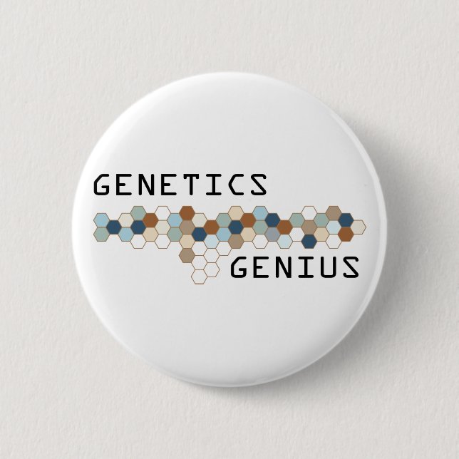 Genetics Genius Button (Front)