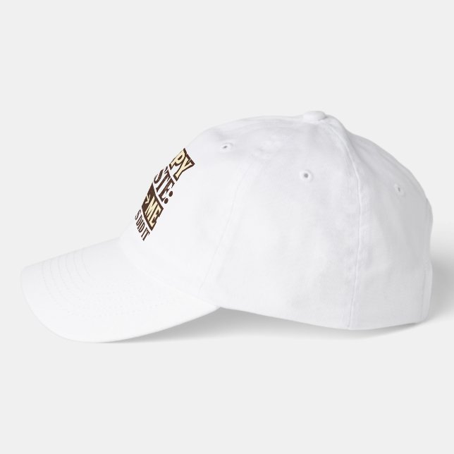 Genetics Humor Copy Paste Dad to Me Retro Text Bas Hat (Left)