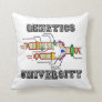 Genetics University (DNA Replication Humor) Throw Pillow