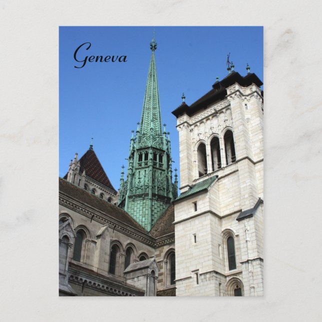 geneva cathedral postcard (Front)