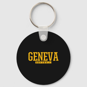Geneva High School Softll Keychain