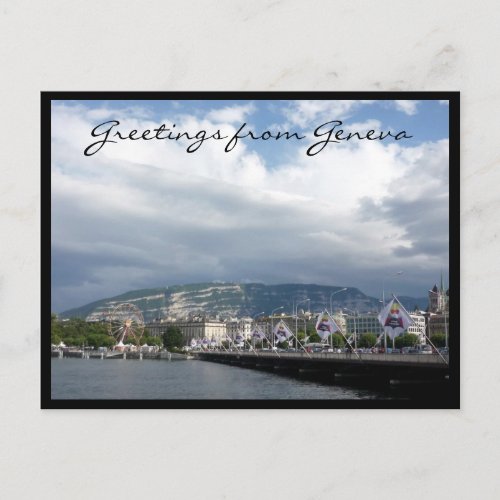 geneva lake greetings postcard