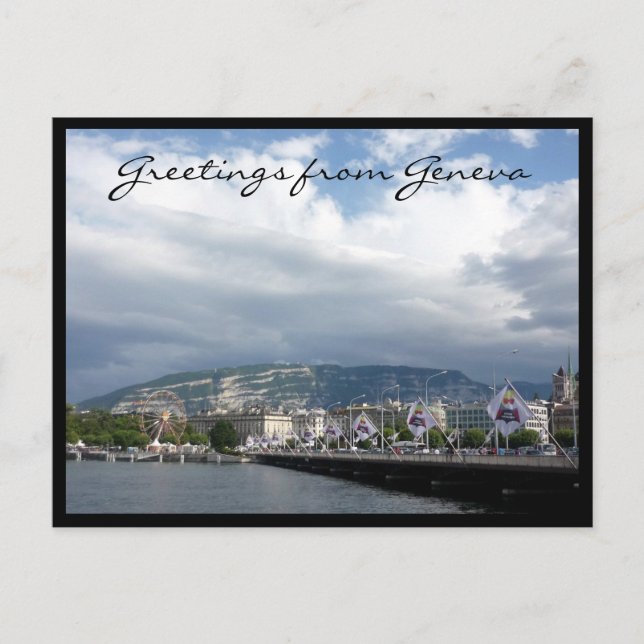 geneva lake greetings postcard (Front)