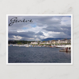 geneva lake leman postcard