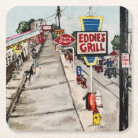 "Geneva- On-The-Lake Street View" Coaster