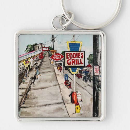 Geneva_ On_The_Lake Street View Key Chain