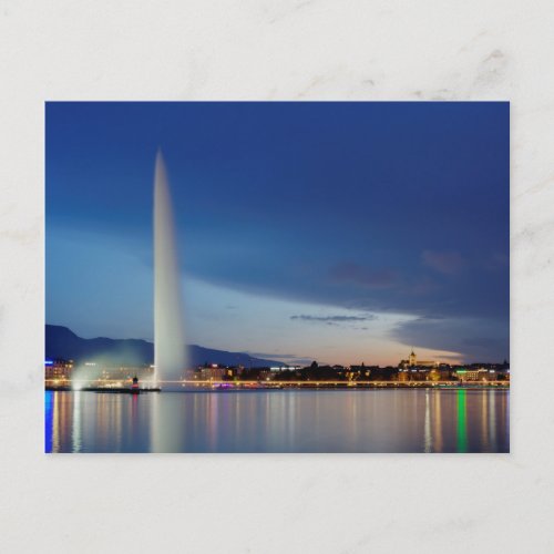 Geneva panorama Switzerland Postcard