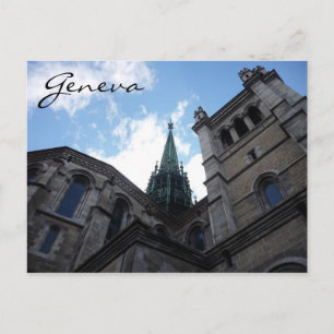 geneva pierre cathedral postcard