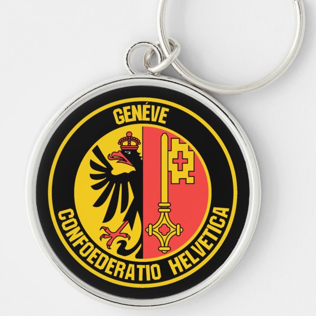 Geneva Round Emblem Keychain (Front)
