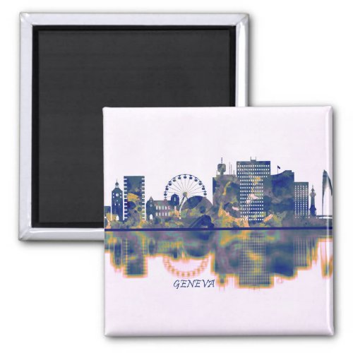 Geneva Skyline Magnet