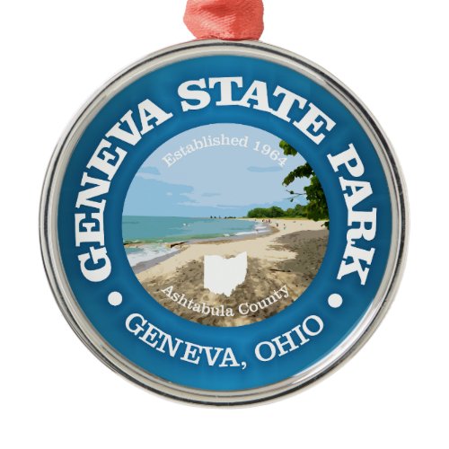 Geneva State Park (SP) Metal Ornament