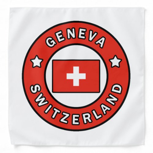 Geneva Switzerland Bandana