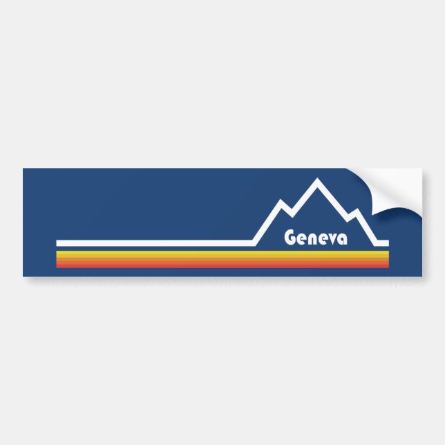 Geneva, Switzerland Bumper Sticker (Front)