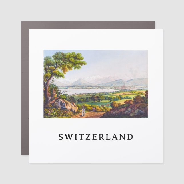 Geneva, Switzerland Car Magnet (Front)