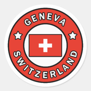 Geneva Switzerland Classic Round Sticker