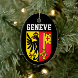 Geneva, Switzerland - coat of arms Ceramic Ornament