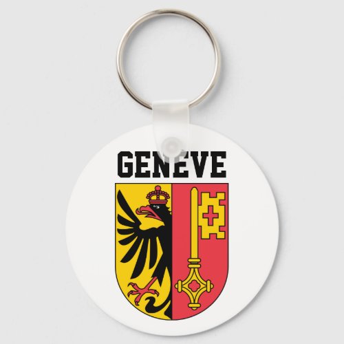 Geneva Switzerland _ coat of arms Keychain