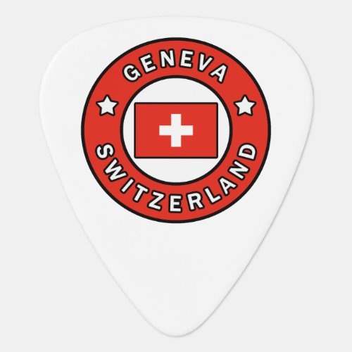 Geneva Switzerland Guitar Pick