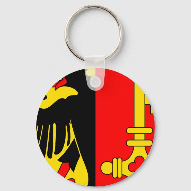 Geneva, Switzerland Keychain (Front)