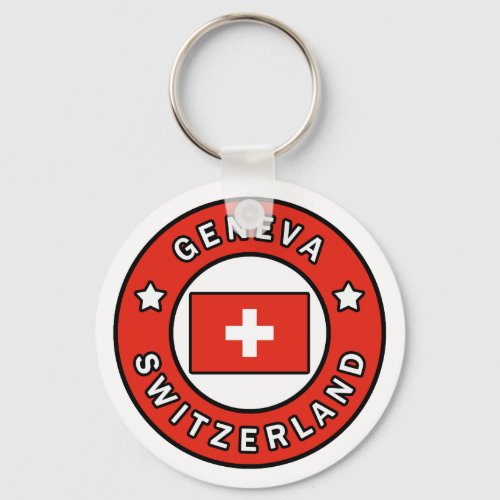 Geneva Switzerland Keychain