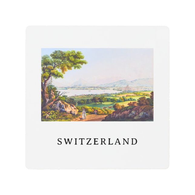 Geneva, Switzerland Metal Print (Front)