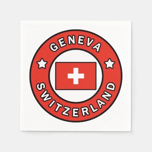 Geneva Switzerland Napkins