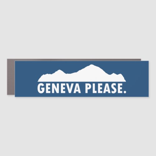 Geneva Switzerland Please Car Magnet