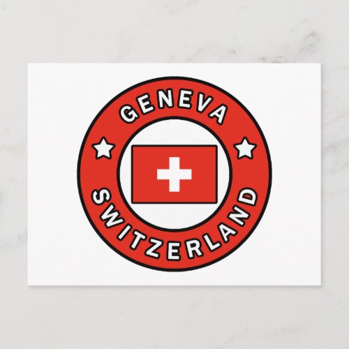 Geneva Switzerland Postcard